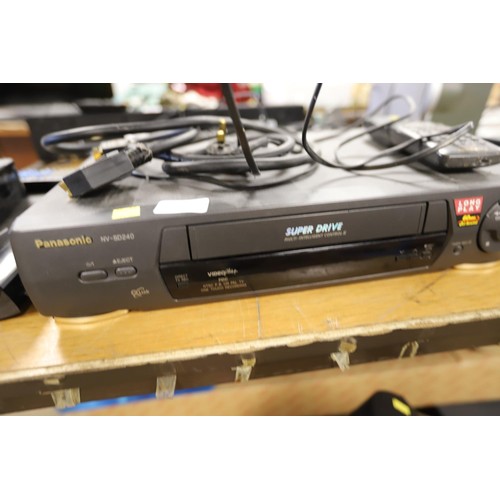 96 - Panasonic video recorder - warranted until 12 noon Tuesday following the above sale