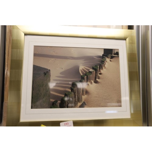 193 - 3 photo prints of sea wave breakers