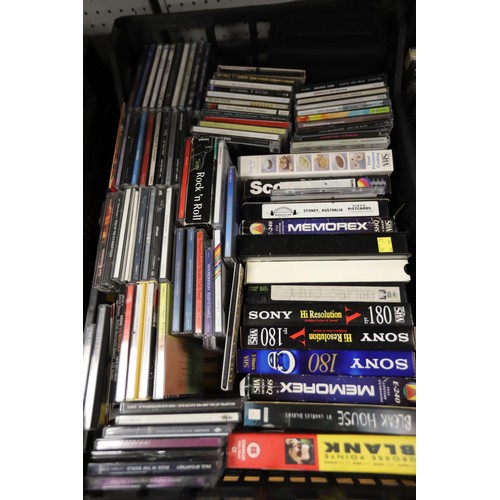 274 - 3 crates of CDs, DVDs & videos