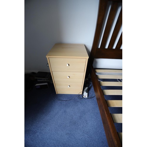 11 - Pair of three drawer bedside cabinets