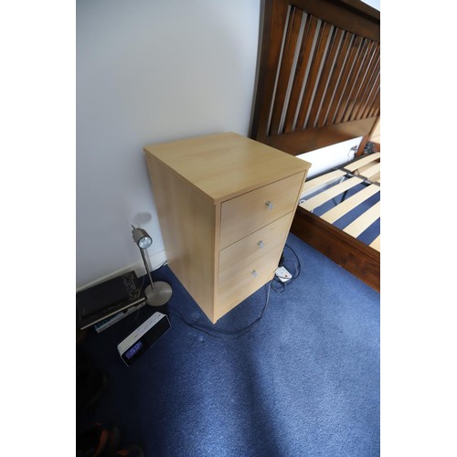 11 - Pair of three drawer bedside cabinets