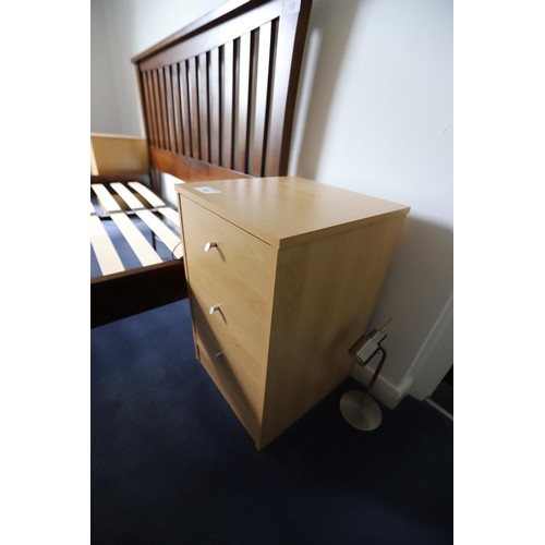 11 - Pair of three drawer bedside cabinets