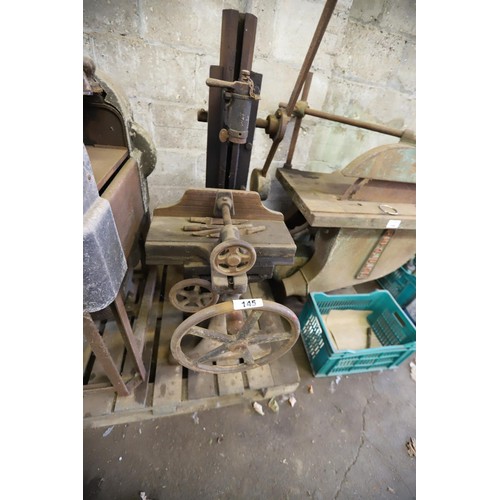 145 - Antique Manual mortising machine