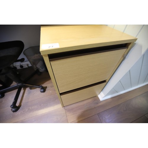 27 - Modern two drawer filing cabinet