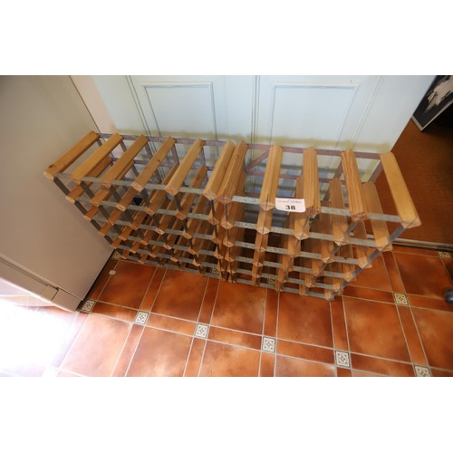 38 - 2 x wine racks