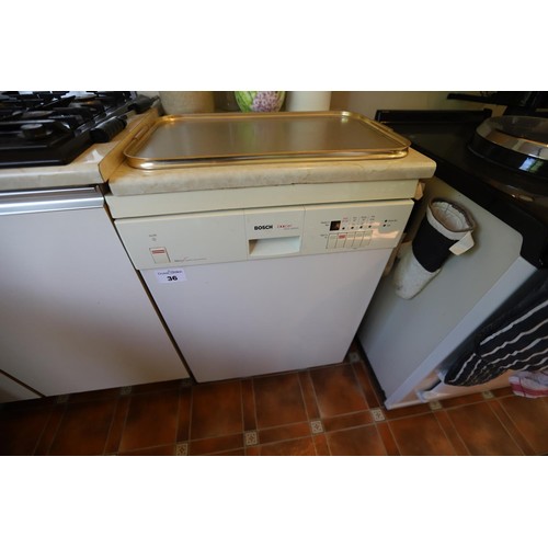 36 - Bosch dishwasher-to be tested and warranted by qualified electrician