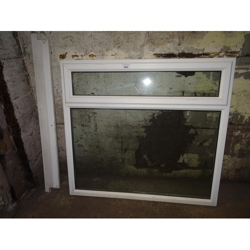 466 - Upc double glazed window 135cm x 125cm with cill