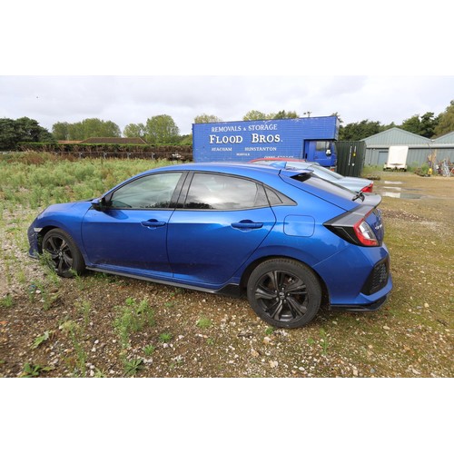 1 - Honda Civic Vtech Sport, petrol, 1.5, blue 16,400 miles- MOT until 12th August 2025 V5 in Office -Mo... 