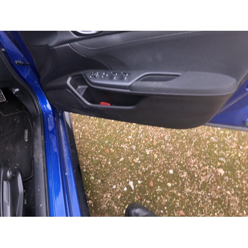 1 - Honda Civic Vtech Sport, petrol, 1.5, blue 16,400 miles- MOT until 12th August 2025 V5 in Office -Mo... 