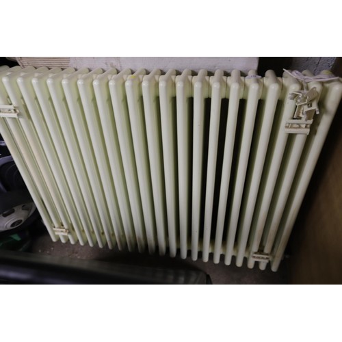 120 - Acova 4 column radiator, cream - 750 x 1140mm (incl brackets)