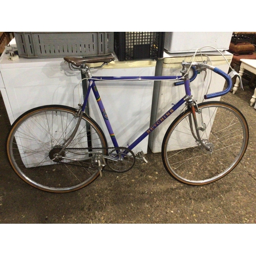 388 - Hetchins Single gear vintage racing bike 23 inch frame with Front and back quick released wheels