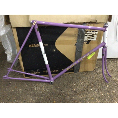 393 - Rory - O’Brien Vintage racing purple 25 inch bike frame