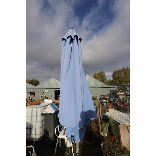 13 - Large blue parasol & stand