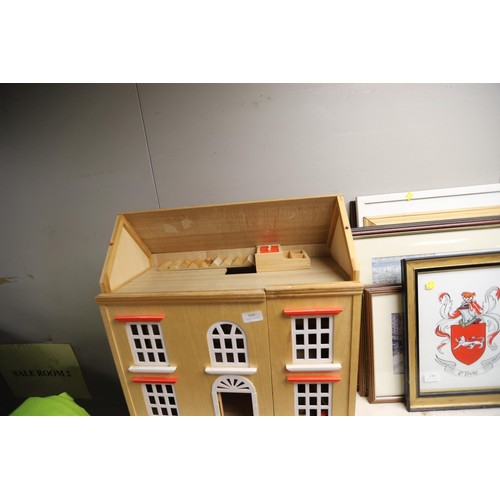 169 - Wooden doll house and quantity of furniture