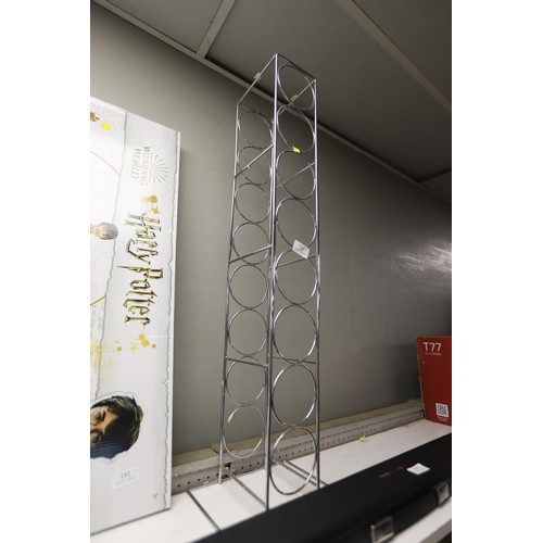 193 - Chrome wine rack