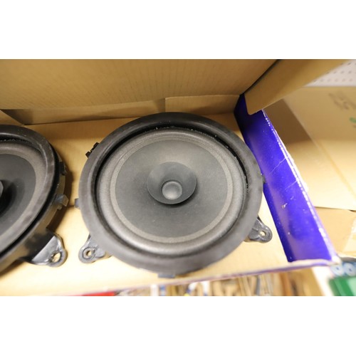 206 - 2 boxes of new Volvo car speakers