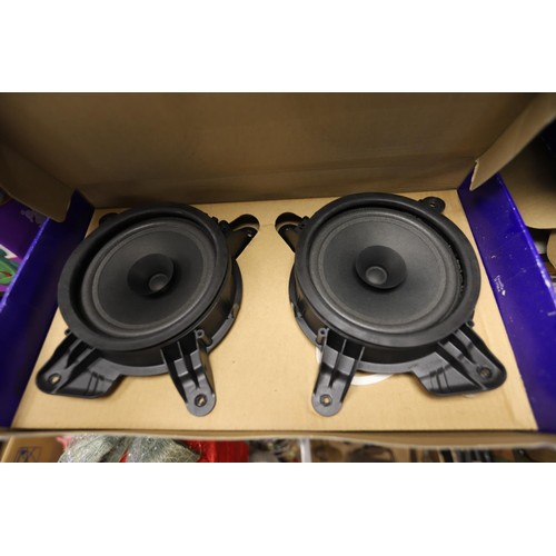 206 - 2 boxes of new Volvo car speakers