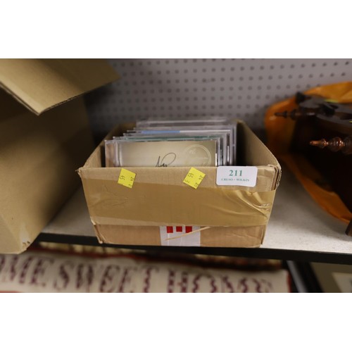 211 - Box of signed CDs