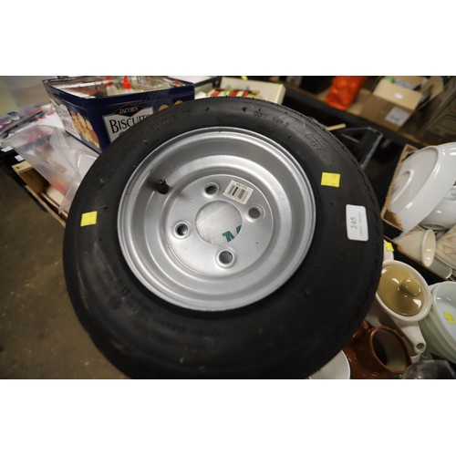 245 - Small Trailer wheel