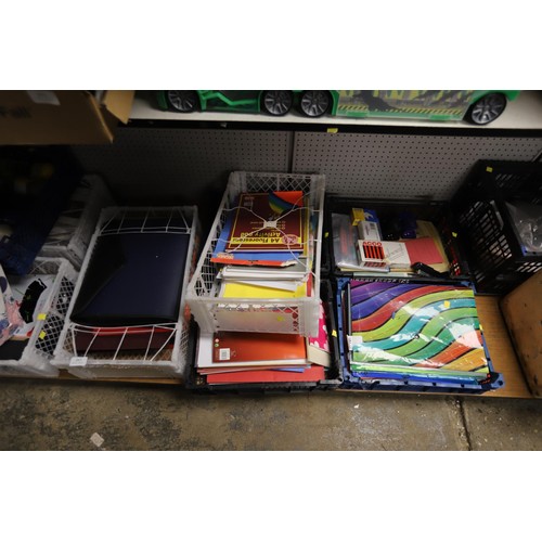 263 - 6 trays of mixed stationery