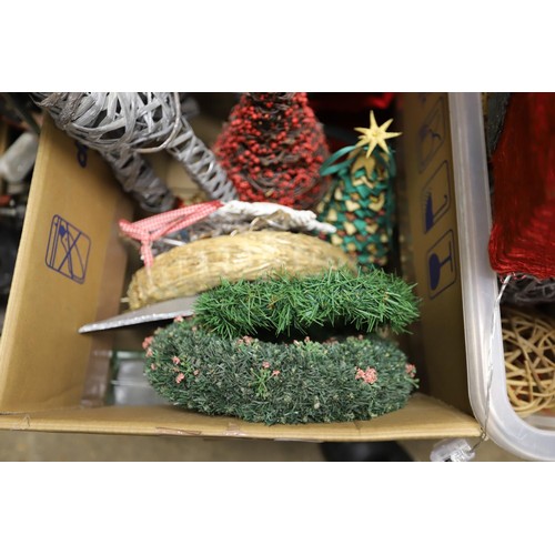 265 - 2 boxes of Christmas decorations