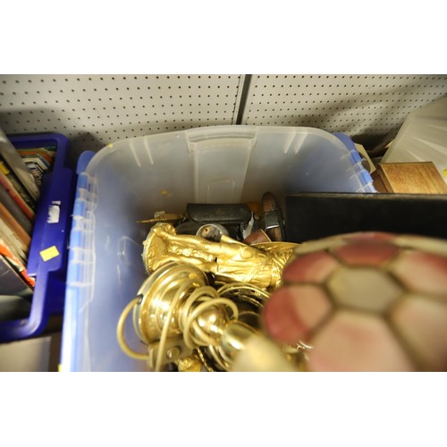 268 - Plastic crate & tray of interesting bits - warranted until 12 noon Tuesday following the above sale