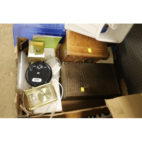 268 - Plastic crate & tray of interesting bits - warranted until 12 noon Tuesday following the above sale