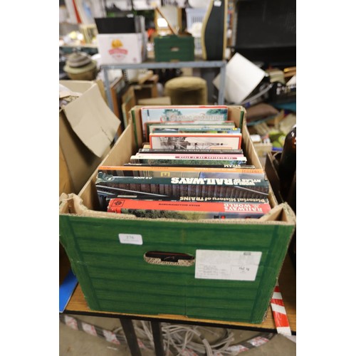 276 - Box of steam train & railway books