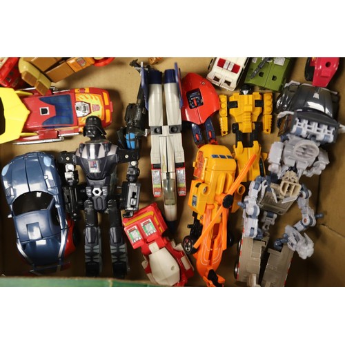 294 - Tray of assorted transformer toys