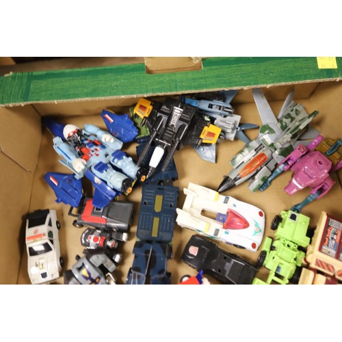 294 - Tray of assorted transformer toys