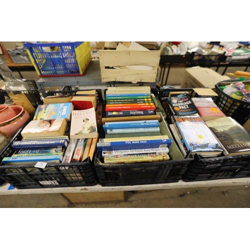 328 - 3 boxes of various books