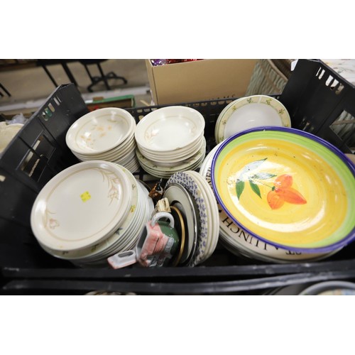 331 - 4 boxes of various crockery/part tea & dinner services, etc