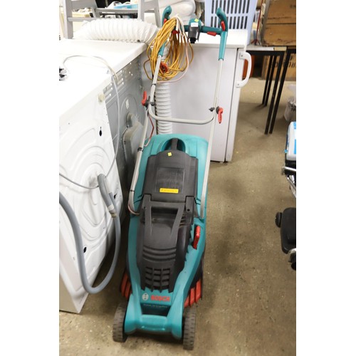 357 - Bosch electric lawnmower - warranted until 12 noon Tuesday following the above sale