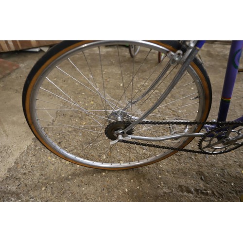 388 - Hetchins Single gear vintage racing bike 23 inch frame with Front and back quick released wheels