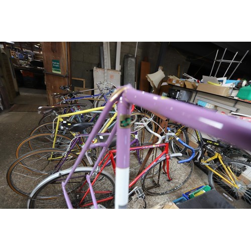 393 - Rory - O’Brien Vintage racing purple 25 inch bike frame