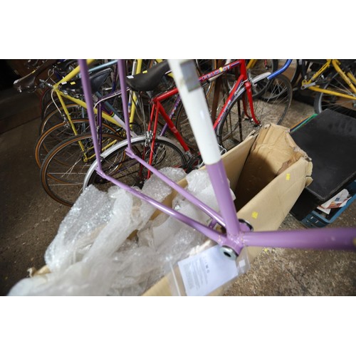 393 - Rory - O’Brien Vintage racing purple 25 inch bike frame