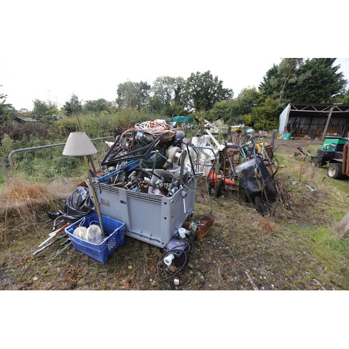 1 - Qty of various Recyclables including wheelbarrows, Small electrics etc