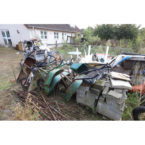 1 - Qty of various Recyclables including wheelbarrows, Small electrics etc