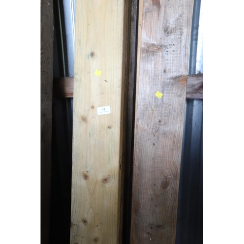 14 - Qty of various timber 5 1/2 inches by 1 1/2 inches.