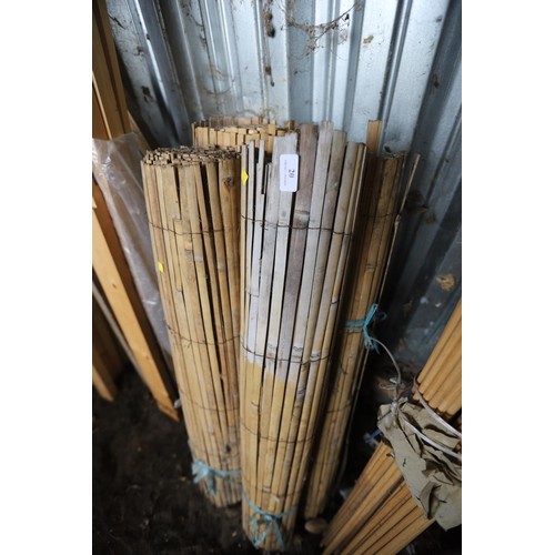 20 - 4 x roles of bamboo fencing