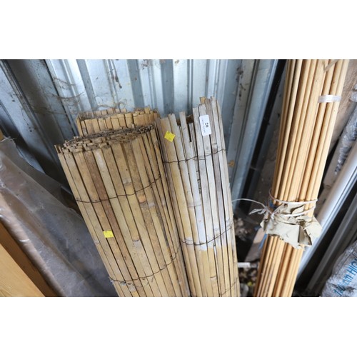 20 - 4 x roles of bamboo fencing