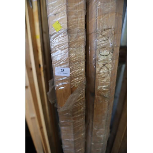 25 - 4x pack of timber