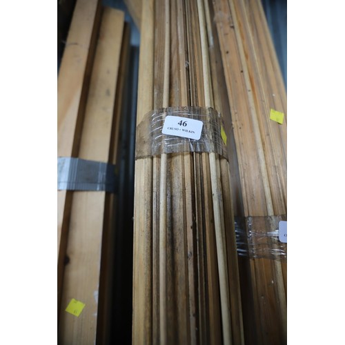 46 - Bundle of various moulding timber, incl beading etc