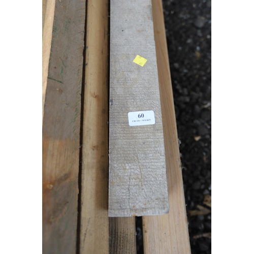 60 - Bundle of long lengths of various timber