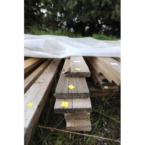 94 - 10 long lengths of timber 4“ x 1“