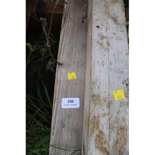 100 - 5 x pieces of long length timber 3” x 2”