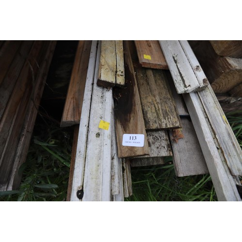 113 - Bundle of various timber