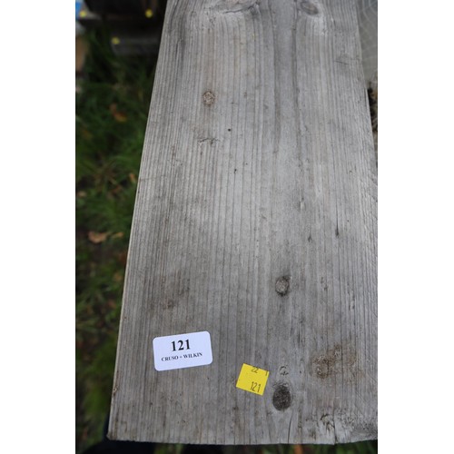 121 - Large qty of various lengths of timber mainly 7.5” x 2” etc