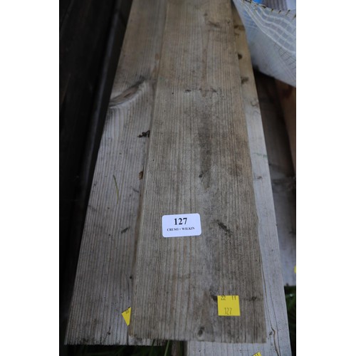 127 - 9 long lengths 4.5” x 2” Timber