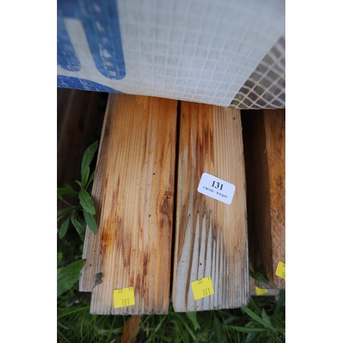 131 - Large qty of long lengths 3” x 1.5 timber